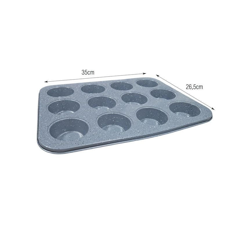 Φόρμα Αντικολλητική για 12 Muffins/Cupcakes - Non-Stick 12-Cup Muffin/Cupcake Pan OEM