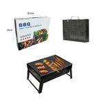 Φορητή Ψησταριά Κάρβουνου 35x27εκ. BBQ- Portable Barbecue Grill - Μαύρο - Πράσινο OEM