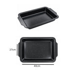 Ορθογώνιο Ταψί Φούρνου 40x27cm Μαύρο - Rectangular Oven Baking Tray 40x27cm Black OEM