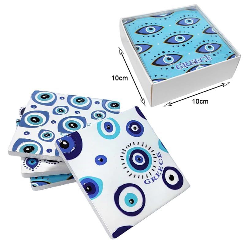 Σετ σουβέρ Greece 4τμχ - Coaster set 4pcs OEM