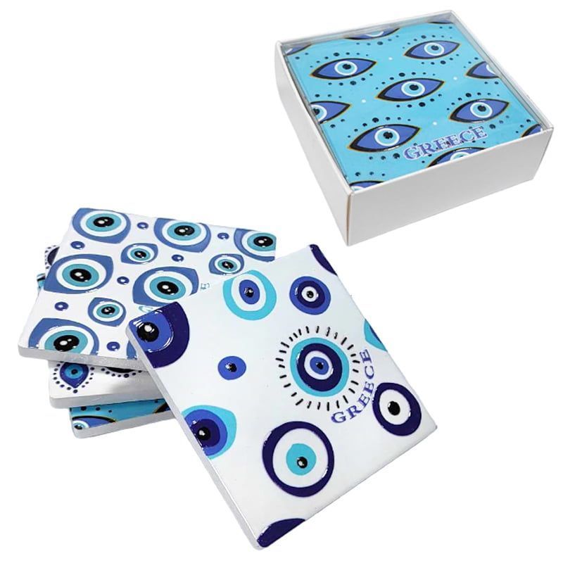 Σετ σουβέρ Greece 4τμχ - Coaster set 4pcs OEM