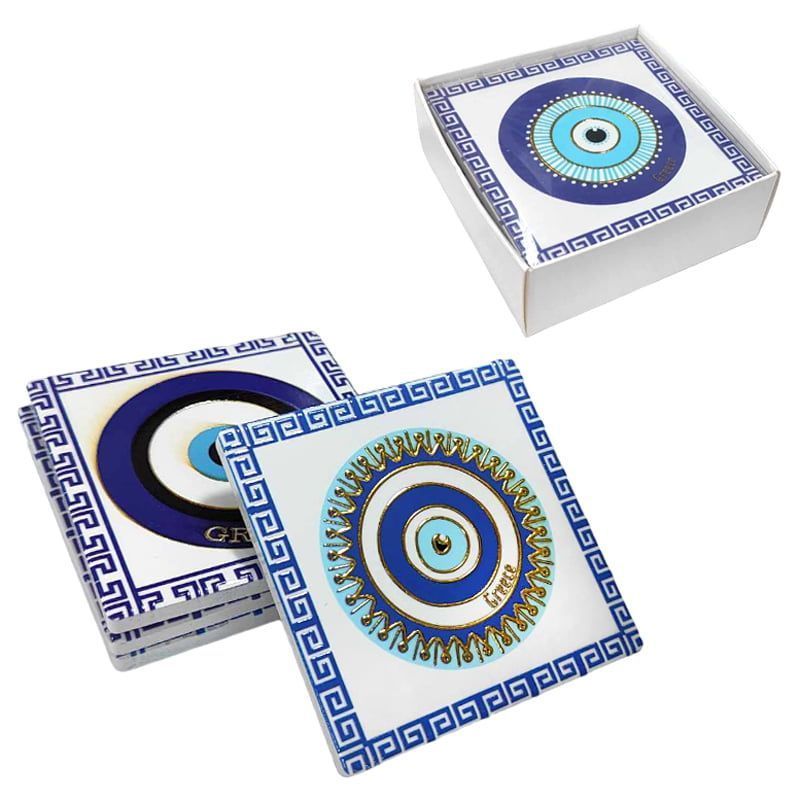 Σετ σουβέρ Greece 4τμχ - Coaster set 4pcs OEM
