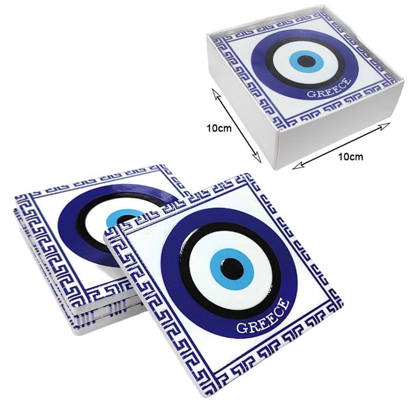 Σετ σουβέρ Greece 4τμχ - Coaster set 4pcs OEM