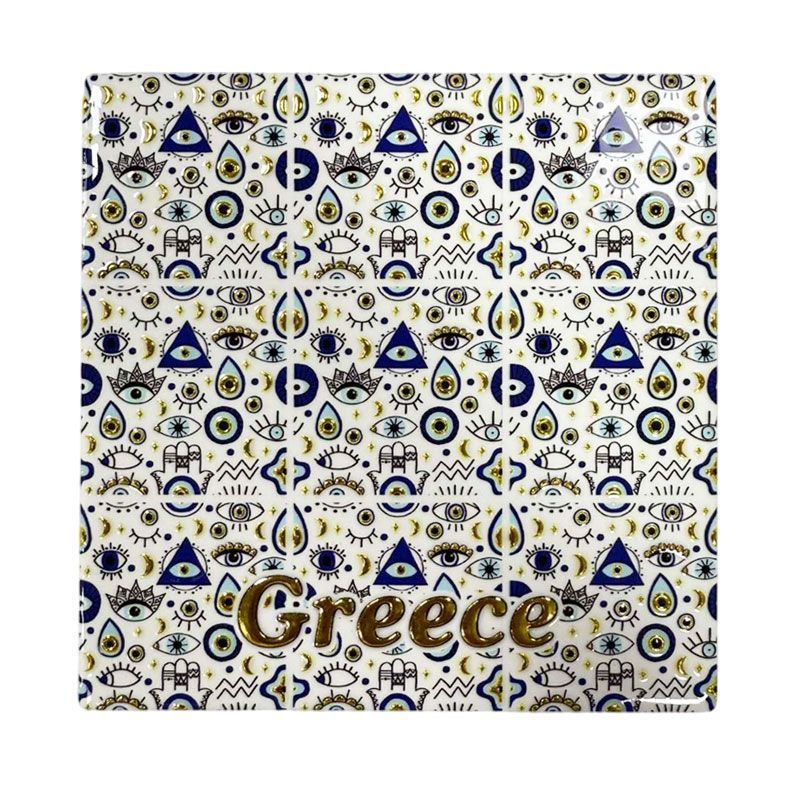 Σετ σουβέρ Greece 4τμχ - Coaster set 4pcs OEM