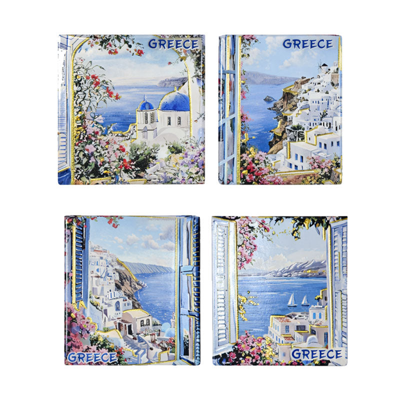 Σετ σουβέρ Greece 4τμχ - Coaster set 4pcs OEM