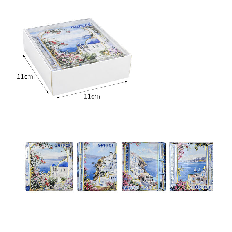 Σετ σουβέρ Greece 4τμχ - Coaster set 4pcs OEM