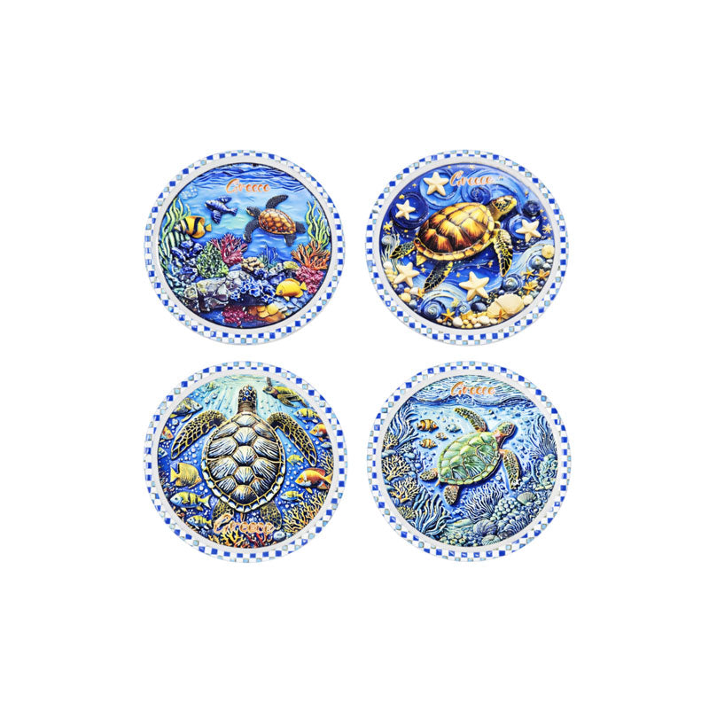 Σετ σουβέρ Greece 4τμχ - Coaster set 4pcs OEM