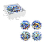 Σετ σουβέρ Greece 4τμχ - Coaster set 4pcs OEM