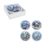 Σετ σουβέρ Greece 4τμχ - Coaster set 4pcs OEM