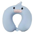 Μαξιλάρι Ταξιδίου Λαιμού σε Σχήμα Ζωάκι - : Animal-Shaped Travel Neck Pillow - Γαλάζιο OEM