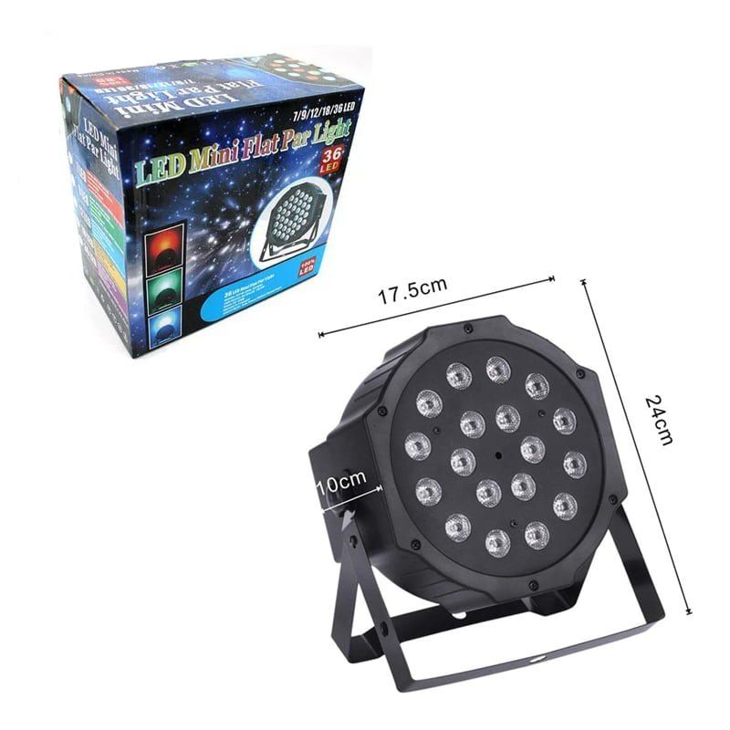 Φωτορυθμικό 18 LED - Mini flat par light stage OEM