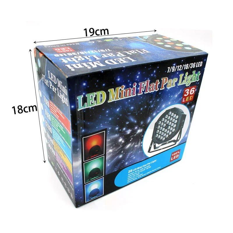 Φωτορυθμικό 36 LED - Mini flat par light stage OEM