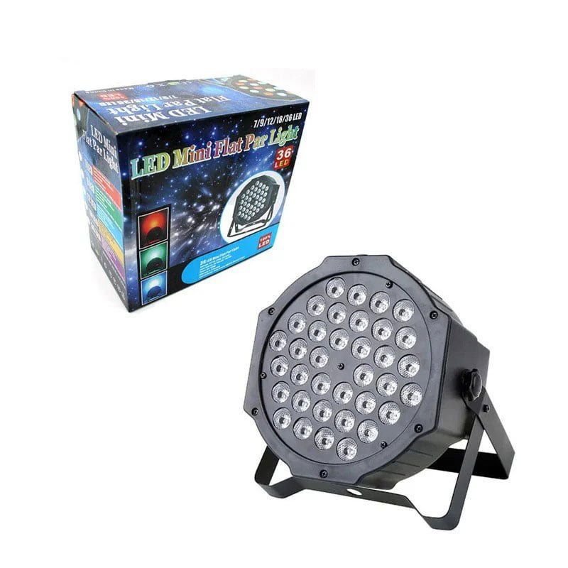 Φωτορυθμικό 36 LED - Mini flat par light stage OEM