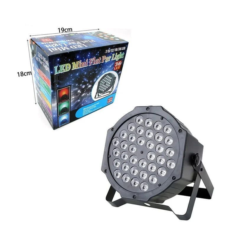 Φωτορυθμικό 36 LED - Mini flat par light stage OEM