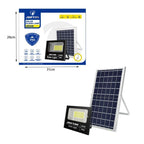 Jortan Ηλιακός Προβολέας Με Τηλεχειριστήριο LED 200W IP66- Solar Flood Lamp OEM