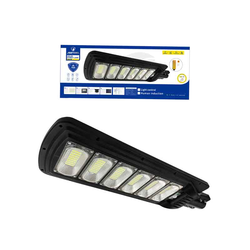 Jortan Led Αδιάβροχο Ηλιακό Φωτιστικό Δρόμου 300W με Ανιχνευτή Κίνησης Και Τηλεχειριστήριο IP66 6500K - Solar Street Lamp OEM