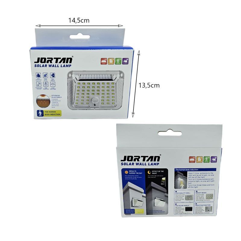 Jortan Ηλιακό Φωτιστικό Τοίχου - Solar Wall Lamp OEM
