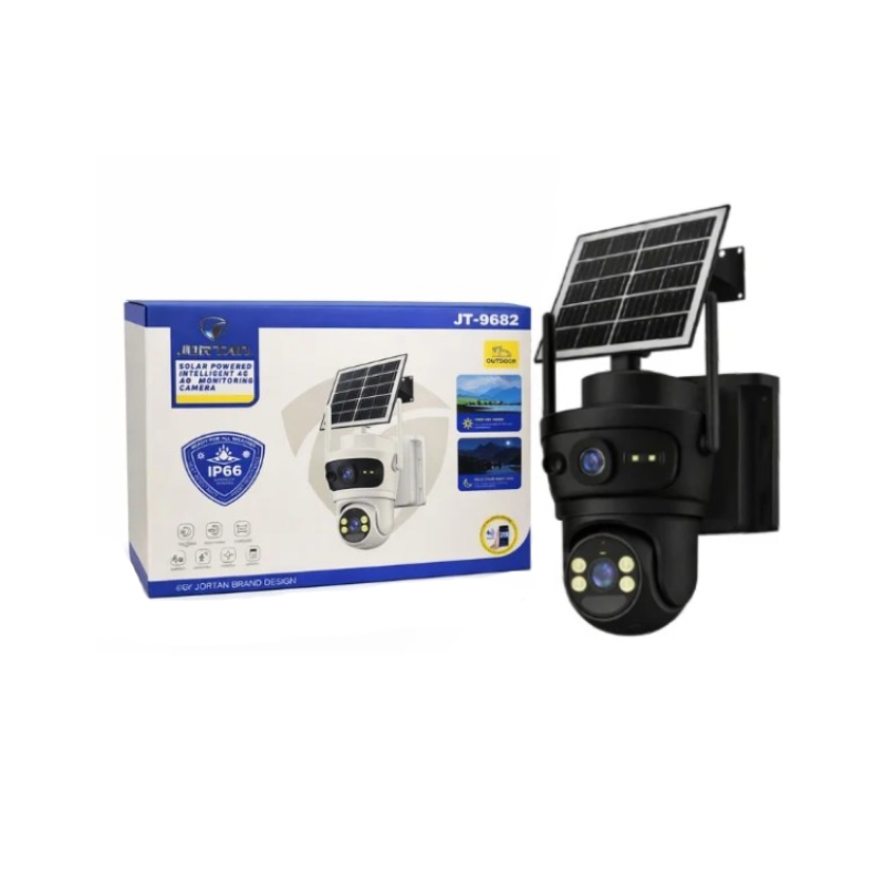Jortan Ηλιακή Κάμερα Ασφαλείας 4G PTZ IP66 με Full Color Νυχτερινή Όραση και Ανίχνευση Κίνησης JT-9682 - 4G Solar PTZ Security Camera IP66 with Full Color Night Vision and Motion Detection OEM