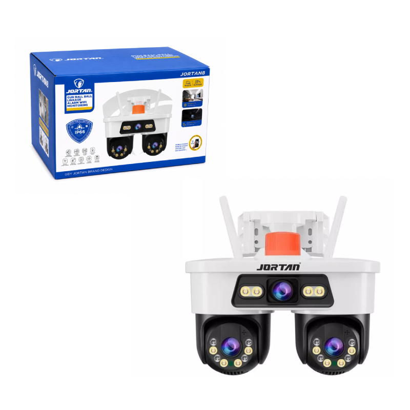 Jortan WiFi Κάμερα Ασφαλείας PTZ Διπλού Φακού IP66 με Full Color Νυχτερινή Όραση & Σειρήνα Συναγερμού JORTAN - WiFi Dual Lens PTZ Security Camera IP66 with Full Color Night Vision & Alarm Siren OEM