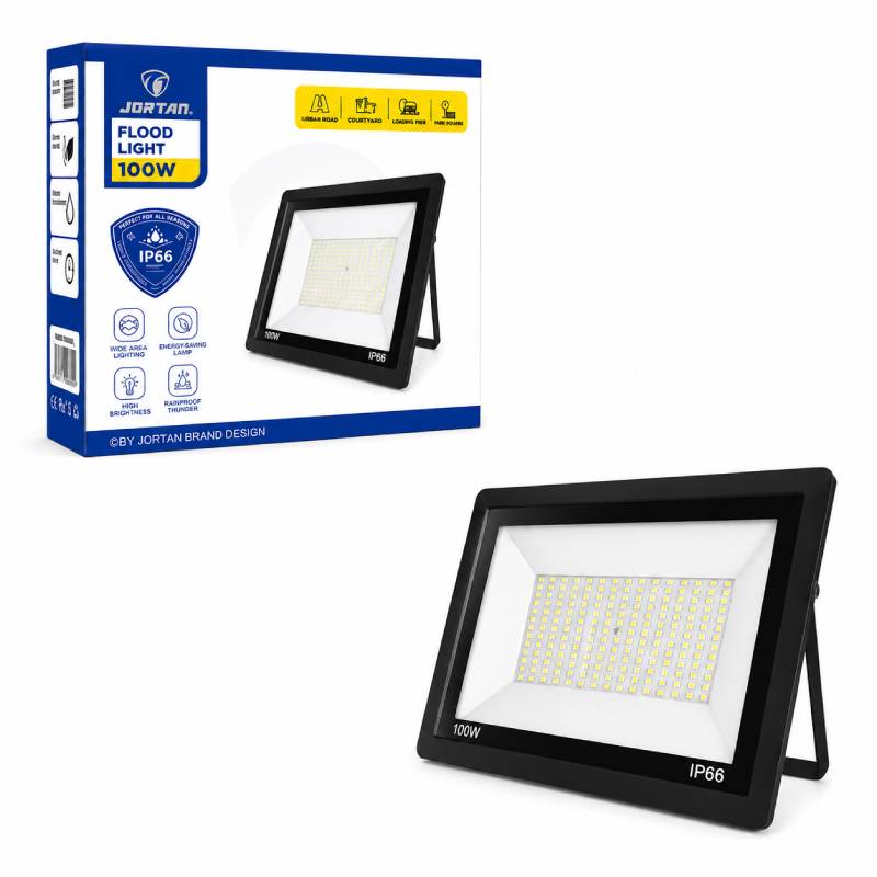 Jortan Προβολέας LED 100W Εξωτερικού Χώρου IP66 Αδιάβροχος - LED Flood Light OEM