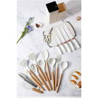 Πλήρες Σετ Κουζινικών 19 τεμαχίων με Θήκη - Complete 19-Piece Kitchen Set with Case - Γκρι OEM
