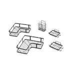 Σετ Γωνιακές Ραφιέρες Μπάνιου 5τμχ – Corner Shower Caddy OEM