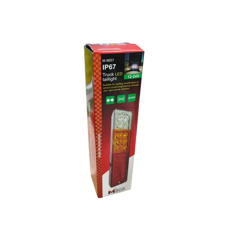 Πίσω Φανάρι LED IP67 για Φορτηγό – 12V/24V, 3 σε 1 Φλας, Στοπ, Όπισθεν - Truck Rear LED Taillight OEM