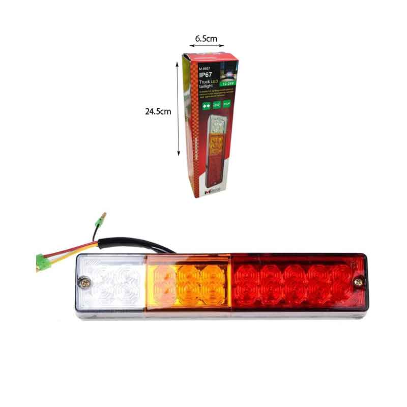 Πίσω Φανάρι LED IP67 για Φορτηγό – 12V/24V, 3 σε 1 Φλας, Στοπ, Όπισθεν - Truck Rear LED Taillight OEM