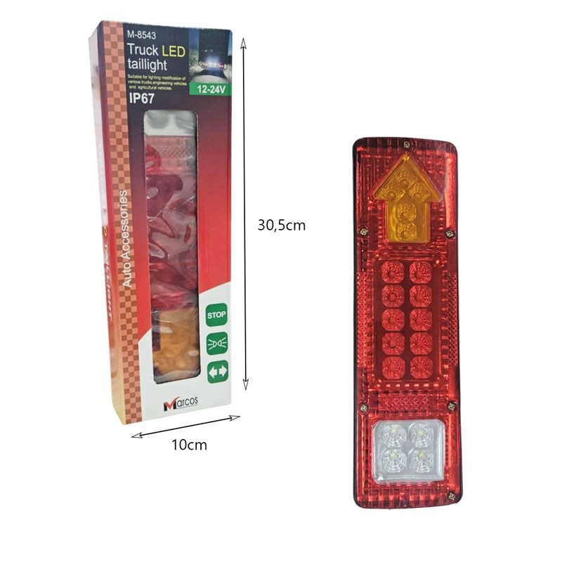Φανάρι Πίσω LED Marcos M-8543 για Φορτηγά - Truck Rear LED Taillight OEM