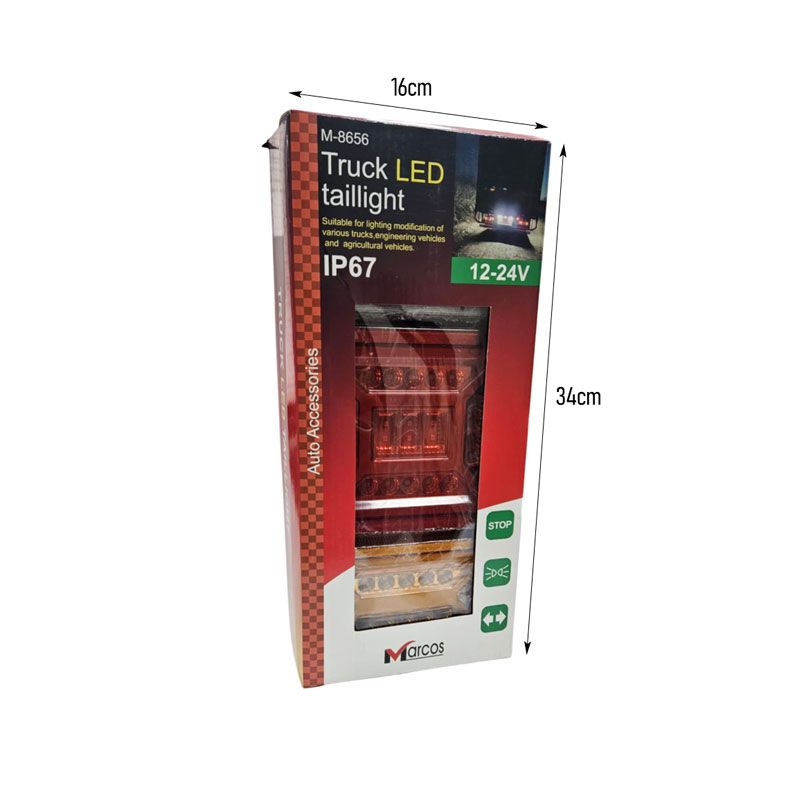 Φανάρι Πίσω LED για Φορτηγά Marcos M-8656 - Truck LED Taillight OEM
