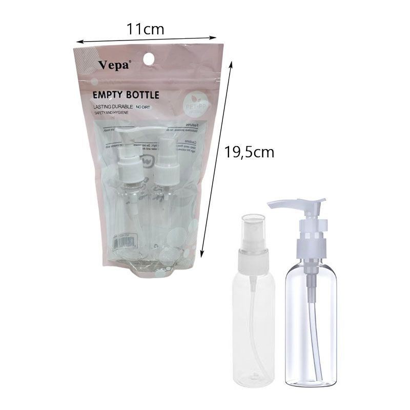 Vepa Μπουκαλάκια ταξιδιού 2τμχ - Empty Bottle OEM
