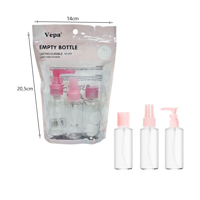 Vepa Μπουκαλάκια ταξιδιού 3τμχ - Empty Bottle OEM
