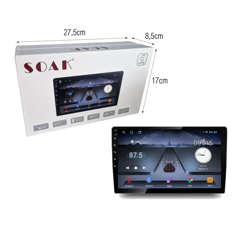 SOAK Οθόνη Αυτοκινήτου 6GB 9"" 929CP - Car Multimedia Display OEM
