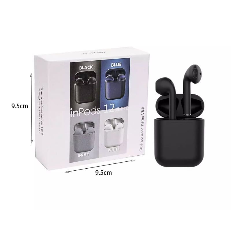 Ακουστικά Bluetooth Inpods 12 - Bluetooth earphones Inpods 12 - Ροζ OEM