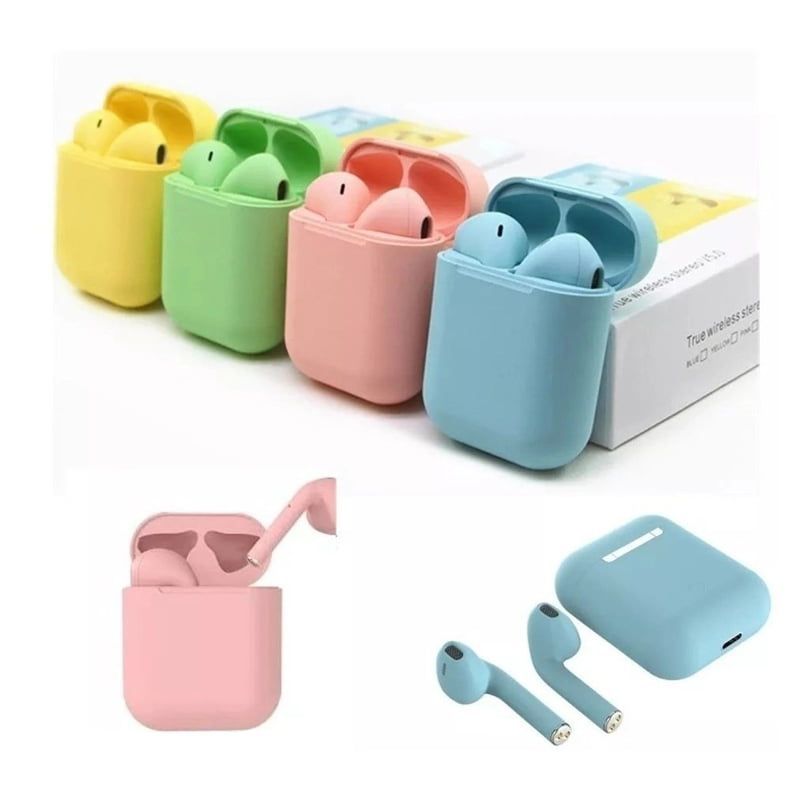 Ακουστικά Bluetooth Inpods 12 - Bluetooth earphones Inpods 12 - Ροζ OEM
