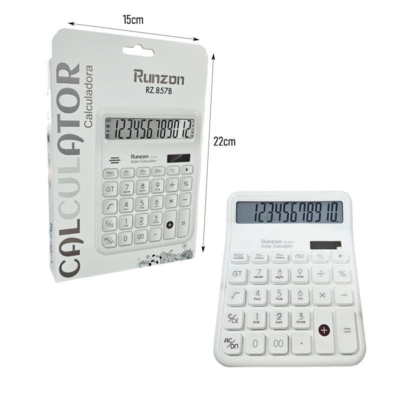 Runzon Αριθμομηχανή Γραφείου/Κομπιουτεράκι RZ-857B - Calculator Runzon