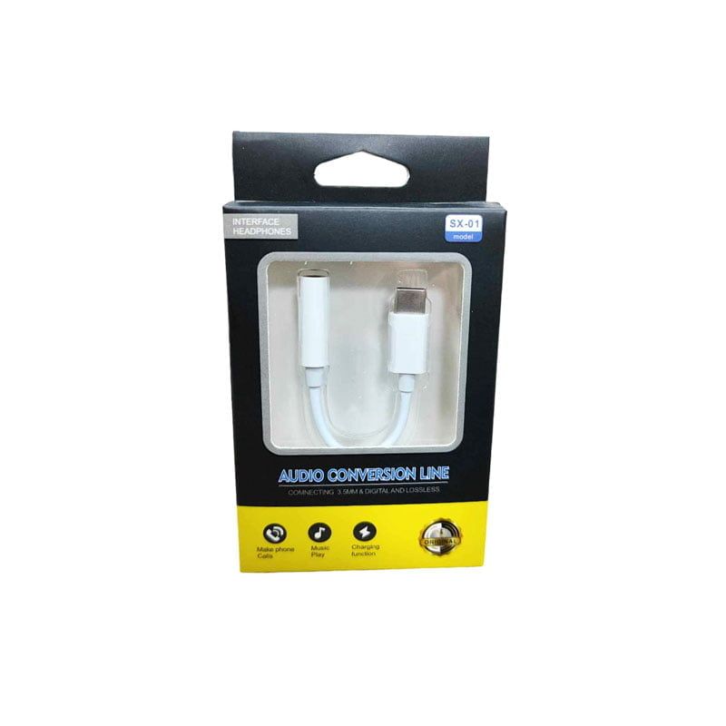 Μετατροπέας Αντάπτορας Type-C male σε 3.5mm female SX-01 - Audio Conversion Line 3.5mm to lightning SX-01 OEM