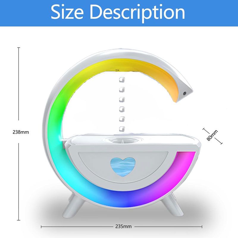 Υγραντήρας Διαχύτης Αρωματοθεραπείας με Ηχείο Bluetooth LED 350ml Y13 - Antigravity Humidifier Sound OEM