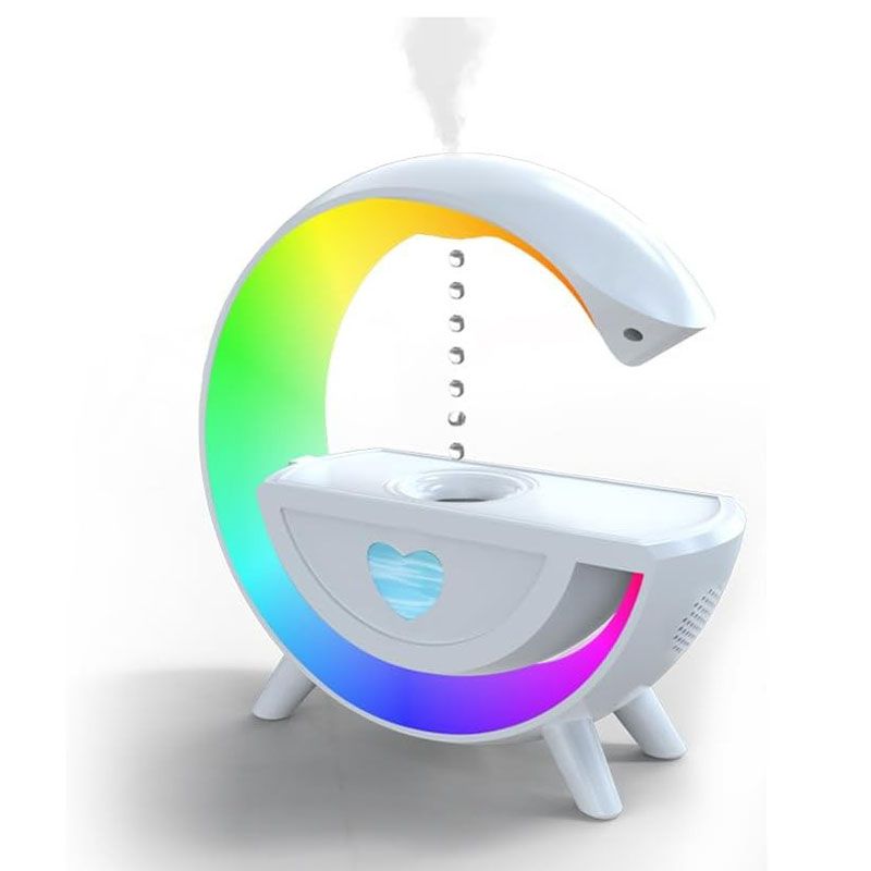 Υγραντήρας Διαχύτης Αρωματοθεραπείας με Ηχείο Bluetooth LED 350ml Y13 - Antigravity Humidifier Sound OEM