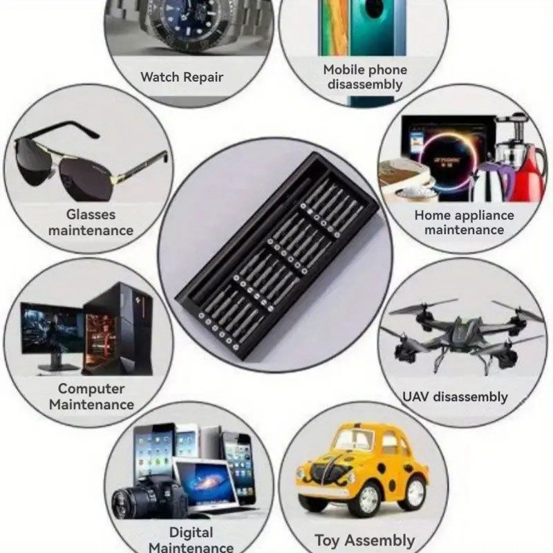 Fineplay Σετ Κατσαβιδιών Ακριβείας 25 σε 1 με 24 Ανταλλακτικές Μαγνητικές Μύτες FP-P241 - 24IN1 Precision Screwdriver Set Fineplay