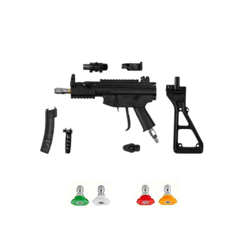 MP5K Πιστόλι Πίεσης Νερού για Πλυστικό Μηχάνημα – Σετ με 4 Μπεκ - Cleaning gun MP5K