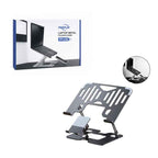 Fineplay Αναδιπλούμενη Μεταλλική Βάση Στήριξης Laptop/Tablet/Κινητού Γραφείου Περιστρεφόμενη FP-L05 - Laptop Metal Folding Stand OEM