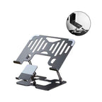 Fineplay Αναδιπλούμενη Μεταλλική Βάση Στήριξης Laptop/Tablet/Κινητού Γραφείου Περιστρεφόμενη FP-L05 - Laptop Metal Folding Stand OEM