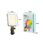 LED Φωτιστικό RGB για Κινητό & Βίντεο F06 – RGB LED Video Light for Smartphone OEM