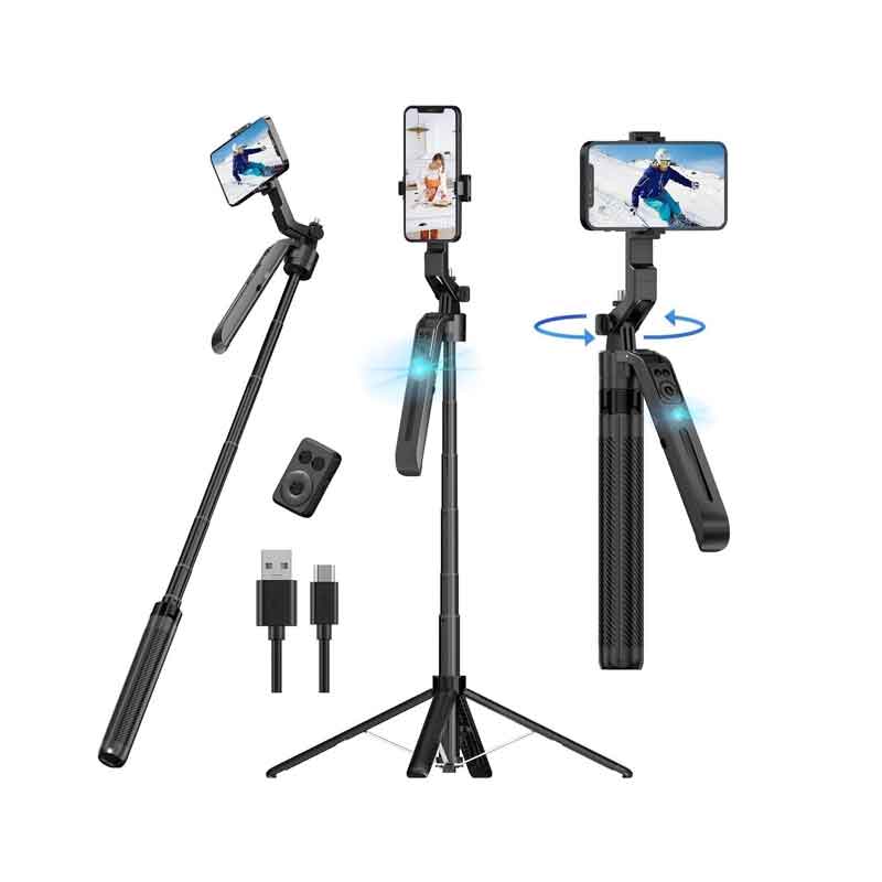 Selfie Stick Τρίποδο Με AI Tracking C12 – Selfie Stick Tripod With AI Tracking C12 OEM