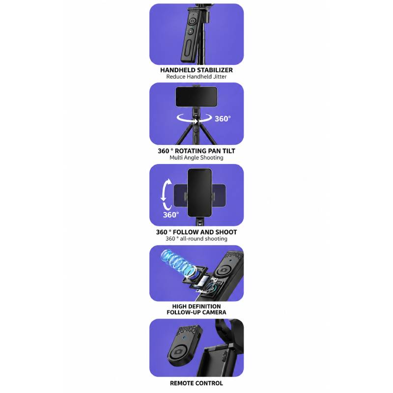 Έξυπνο Selfie Stick Τρίποδο 1,92m - Intelligent Selfie Stick Tripod