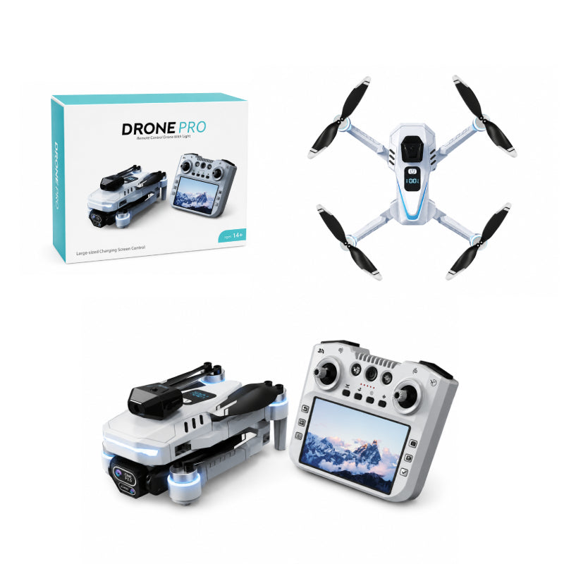 Πτυσσόμενο Drone Pro με Διπλή Κάμερα HD & Τηλεχειριστήριο με Οθόνη - Drone Pro Foldable HD Dual Camera with Screen Remote Controller OEM