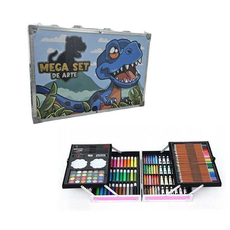 Σετ Ζωγραφικής με Βαλιτσάκι - Painting Art Set with Suitcase - Μπλε OEM