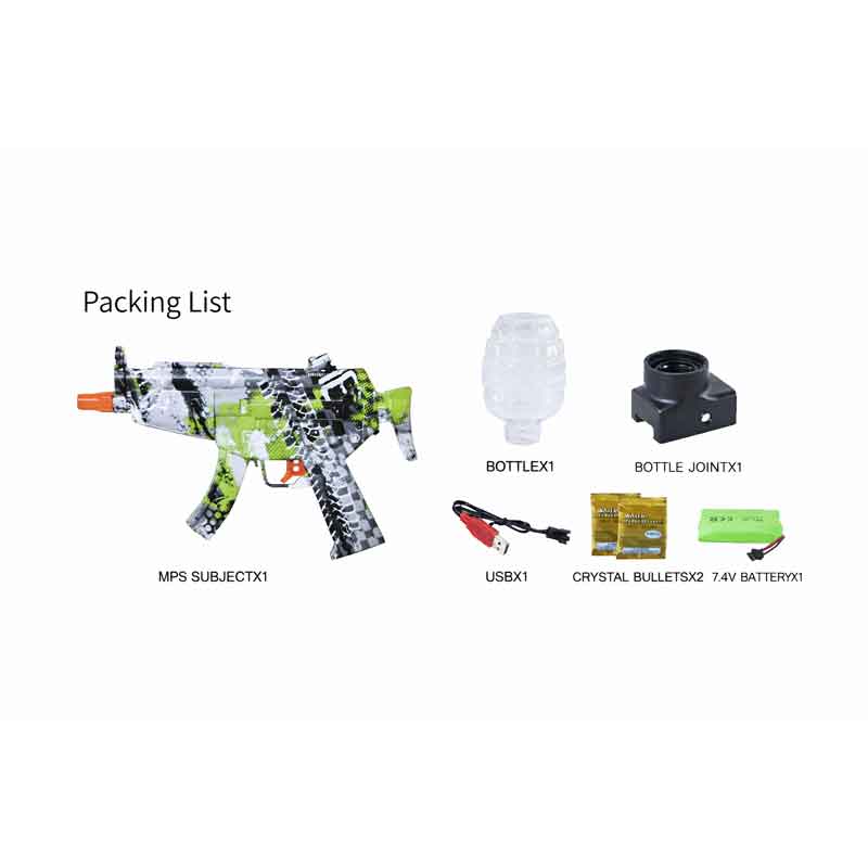 Πιστόλι όπλο νερού με μπαλάκια νερού MP5 – Water Bomb Gun Series - Πετρόλ - Πράσινο OEM