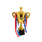Κύπελλο Βράβευσης Χρυσό με Κορδέλες 28cm - Gold Trophy Cup with Ribbons 28cm OEM